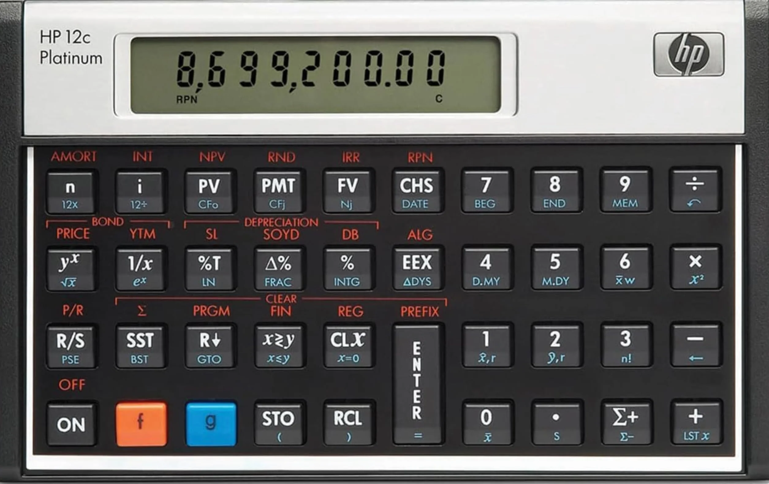 HP 12c Calculatrice Financière Noir