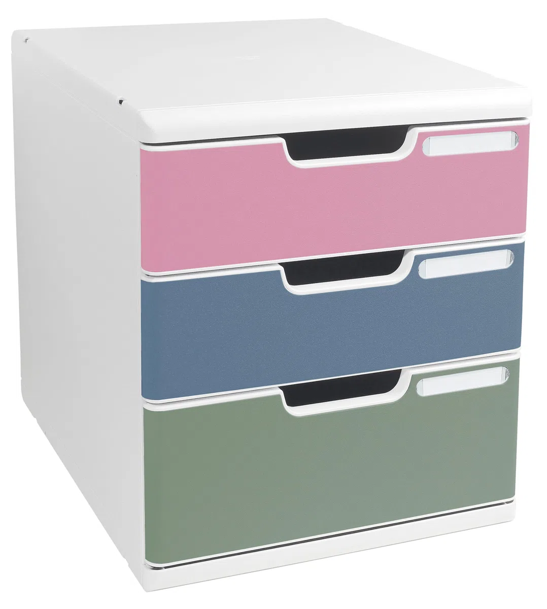 Exacompta - Réf. 325303D - MODULO A4 Autentik - Module de classement 3 tiroirs pour document A4+ - Dimensions extérieures : Prof. 35 x largeur 28,8 x Hauteur 32 cm - Assortis