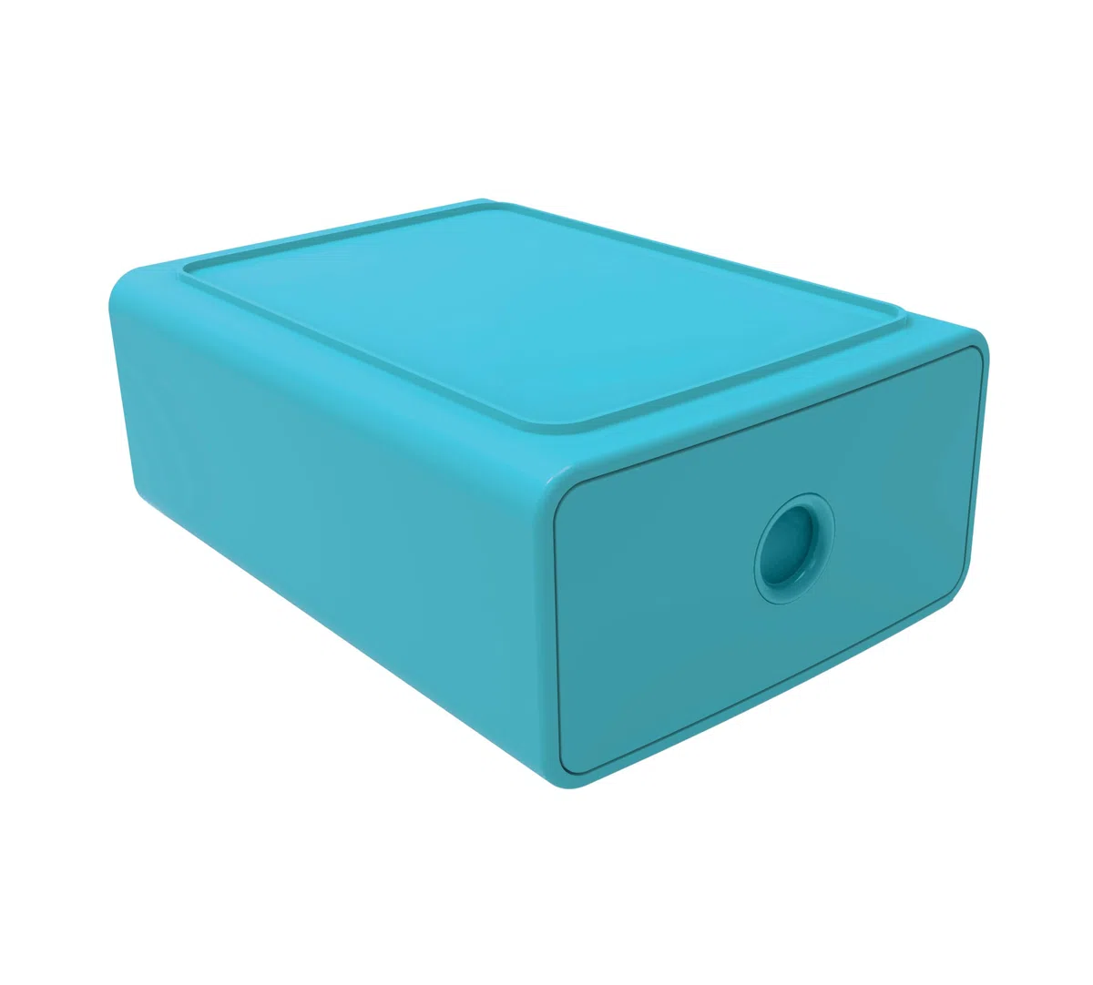 Exacompta - Réf. 315909D - Carton de 3 modules de classement Tiny Box 1 tiroir Pop N'Co superposable - Dimensions extérieures : Profondeur 19 x largeur 26,5 x Hauteur 10 cm - Assortis