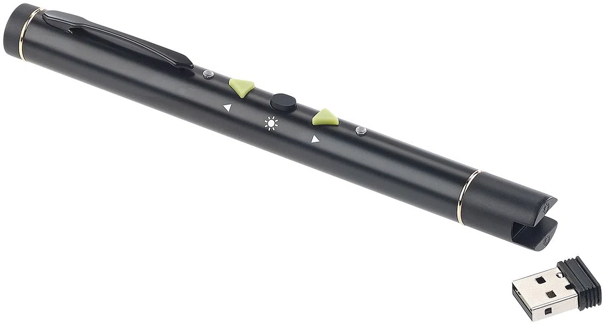 GeneralKeys Pointeur Laser Vert avec Fonction télécommande