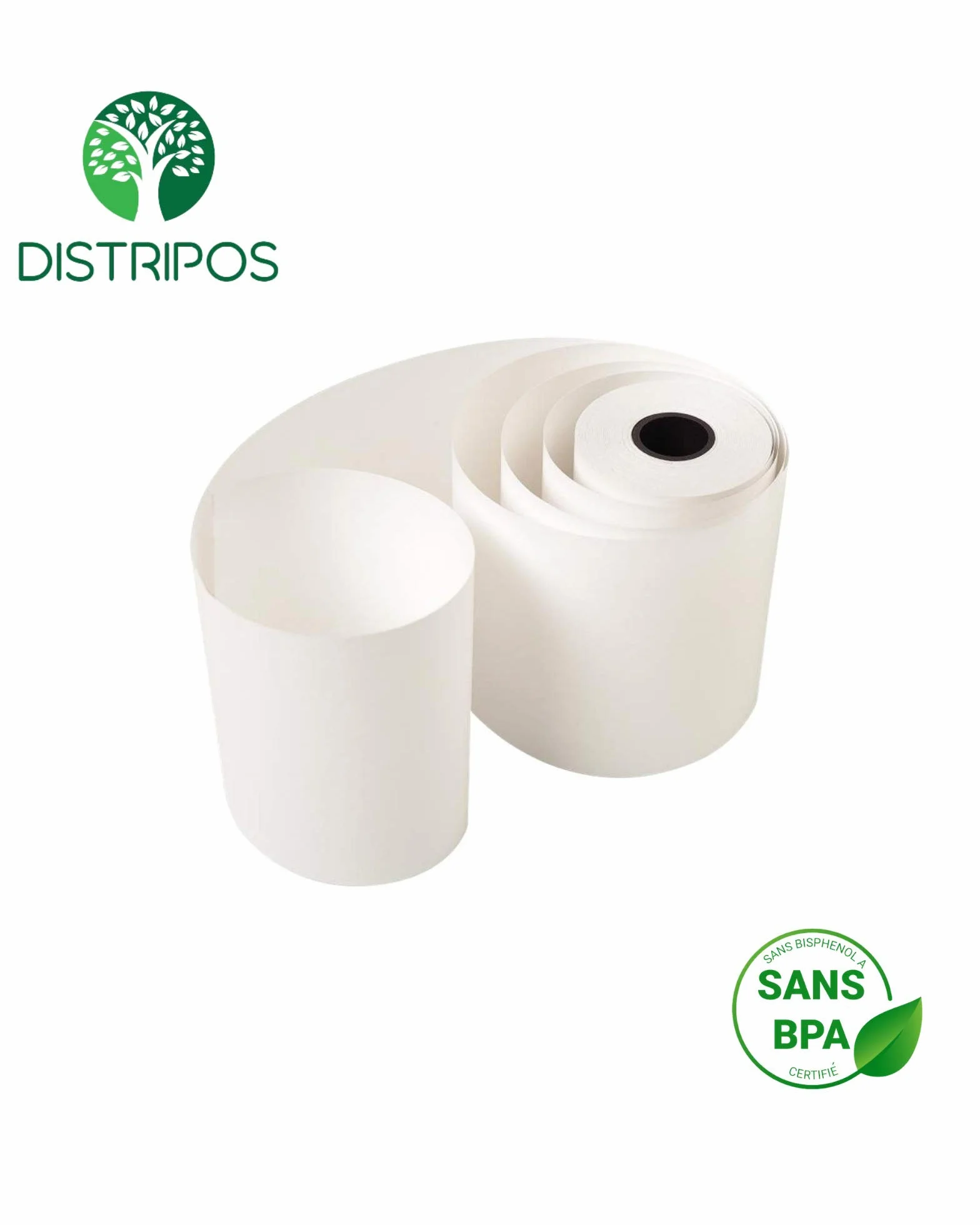 Terminal de Paiement TPE 50 Rouleaux Papier Thermique Carte Bancaire 57x40x12mm