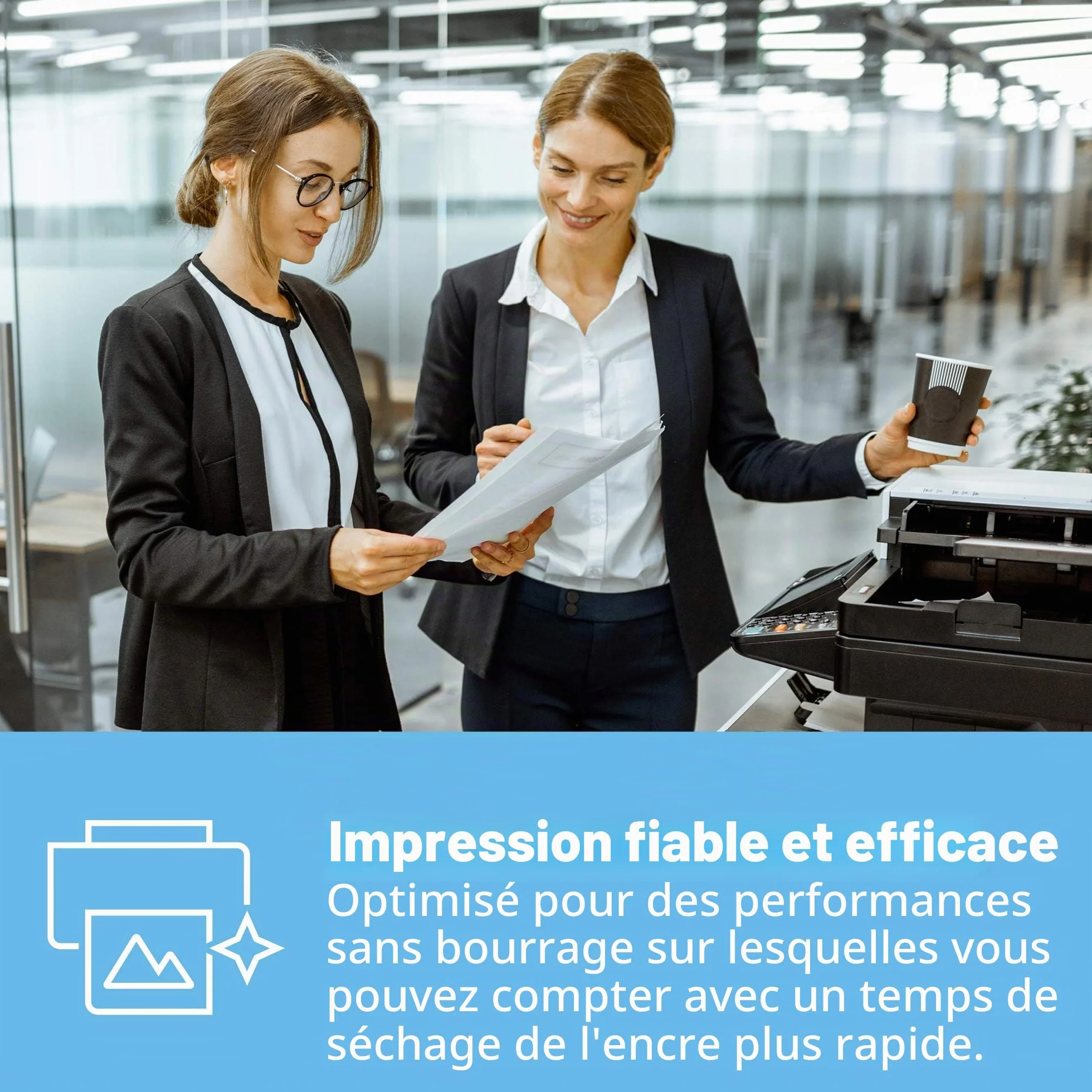 Papier Multifonction Blanc HP Office 80 g/m² A4 Carton 5 x 500 Feuilles