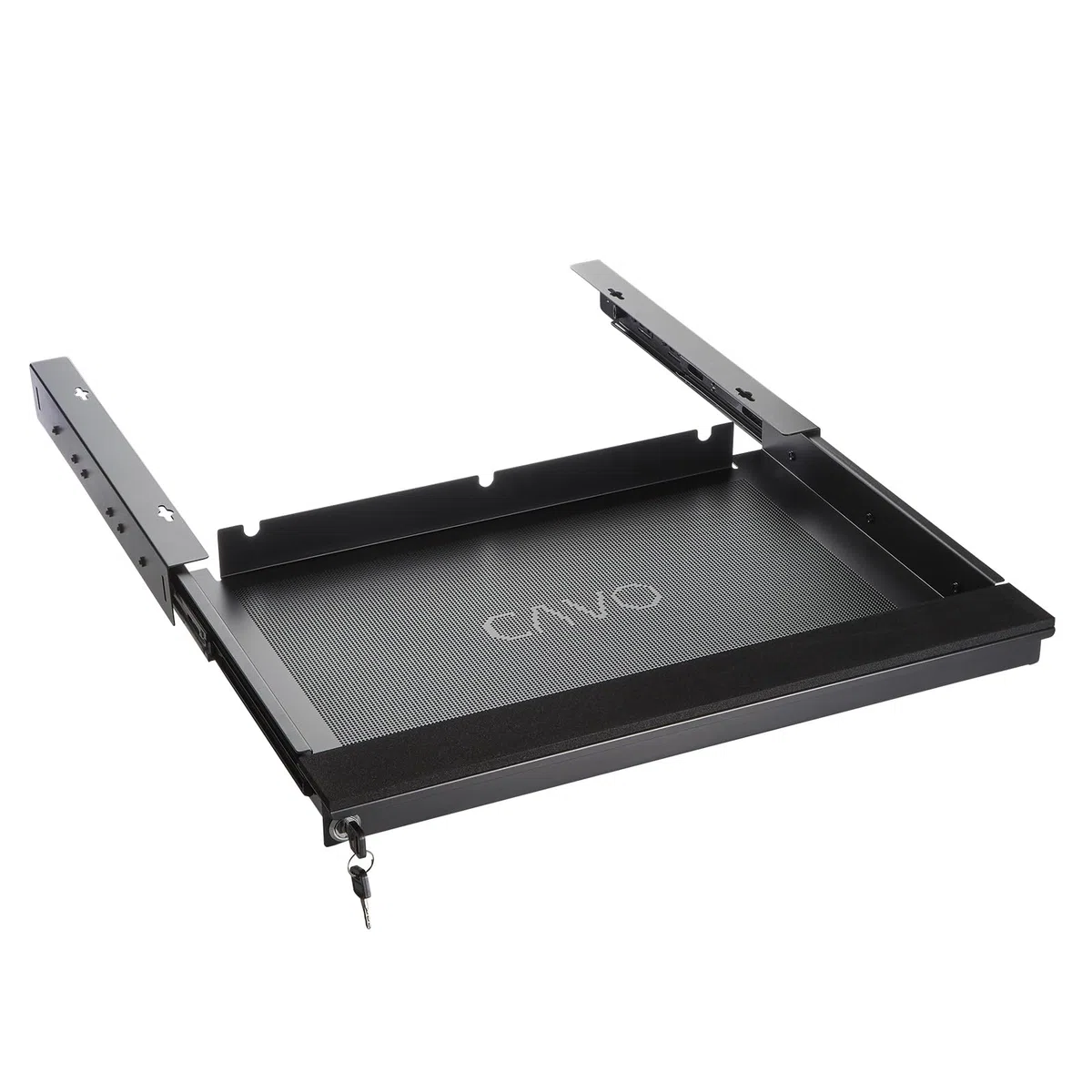 CAVO Tiroir de bureau pour ordinateur portable verrouillable 580 x 446 x 55 mm noir Tiroir de bureau pour ordinateur portable pour soubassement de SOTECH
