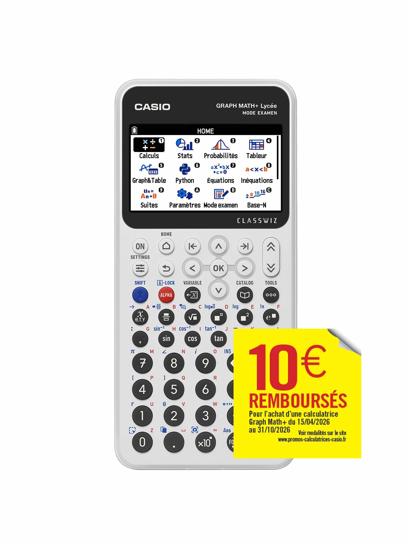 CASIO Graph Math+ Calculatrice Graphique