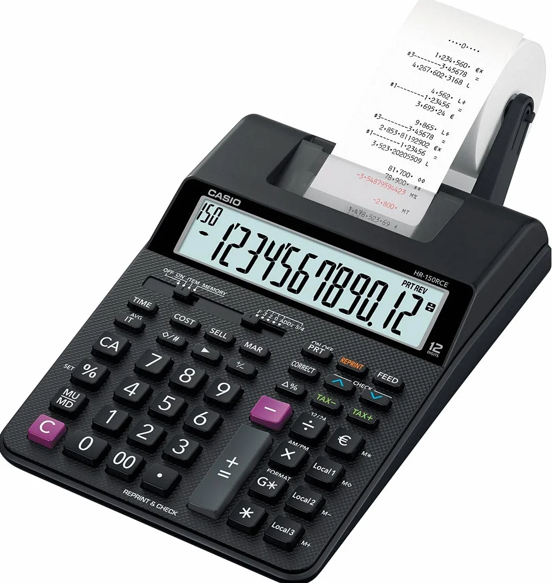 Casio HR150RCE Calculatrice Imprimante Semi Professionnelle