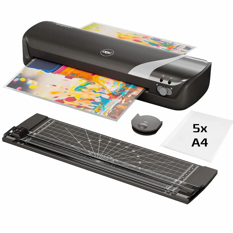 GBC Inspire+ Plastifieuse A4 4-en-1 Set Plastification Noir