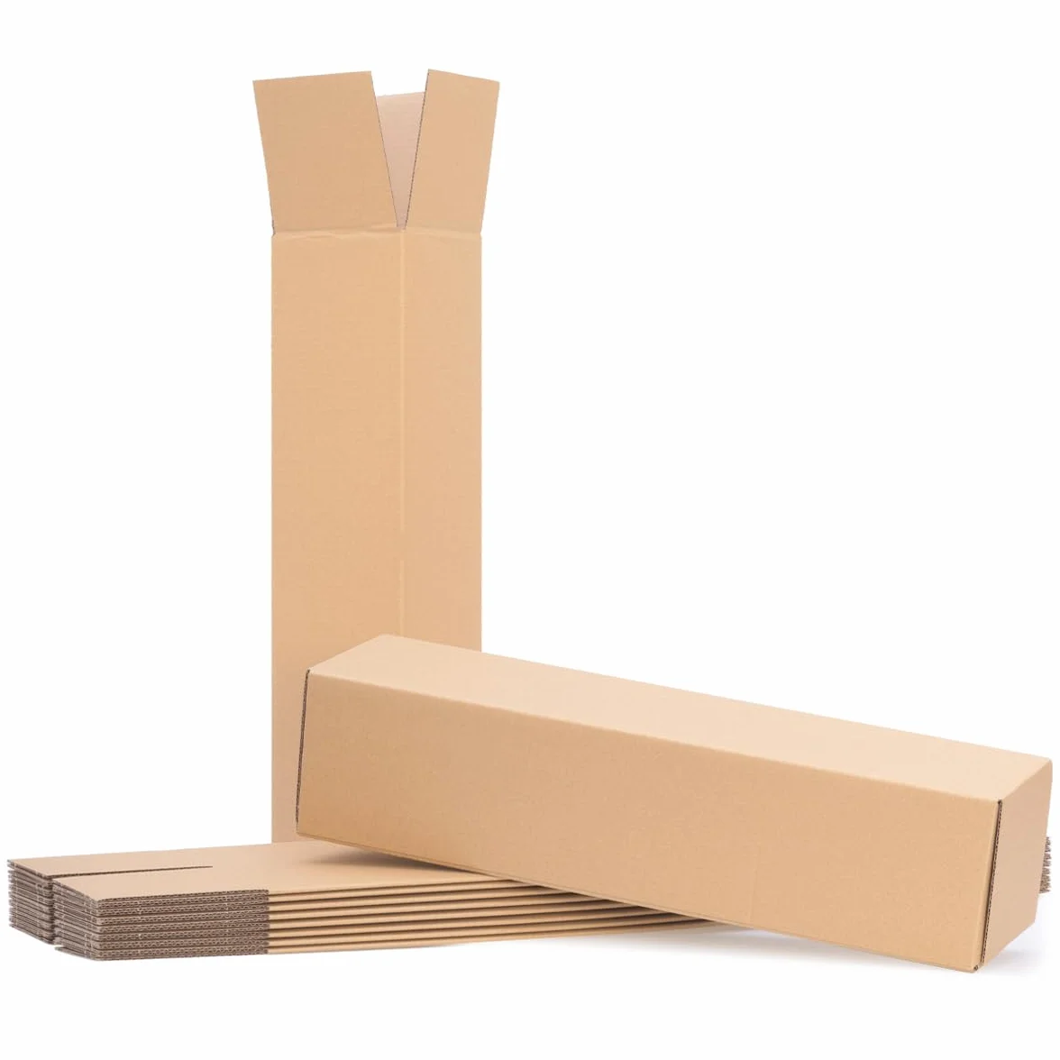 30 tubes d'expédition carrés 47,5 x 11 x 11 cm