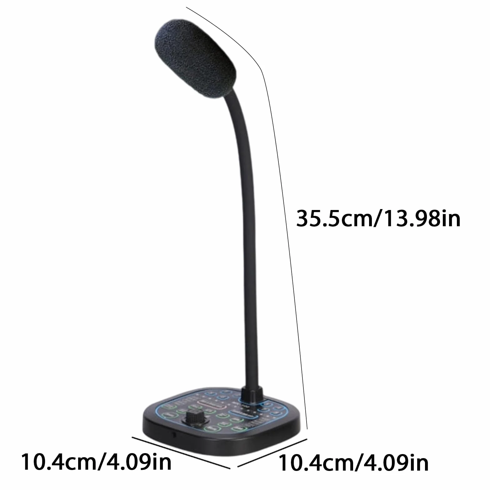 Morain Changeur de voix en temps réel 16 modes sonores micro Plug and Play 16 bits/48 kHz pour jeux mobiles streaming chat