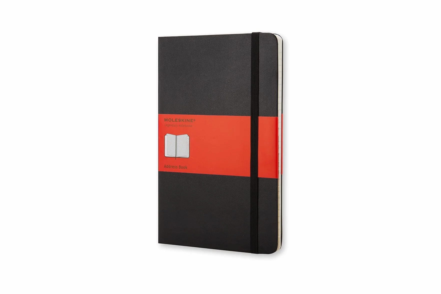 Moleskine Carnet d’adresses Grand 13 x 21 cm Couverture rigide Noir 240 pages