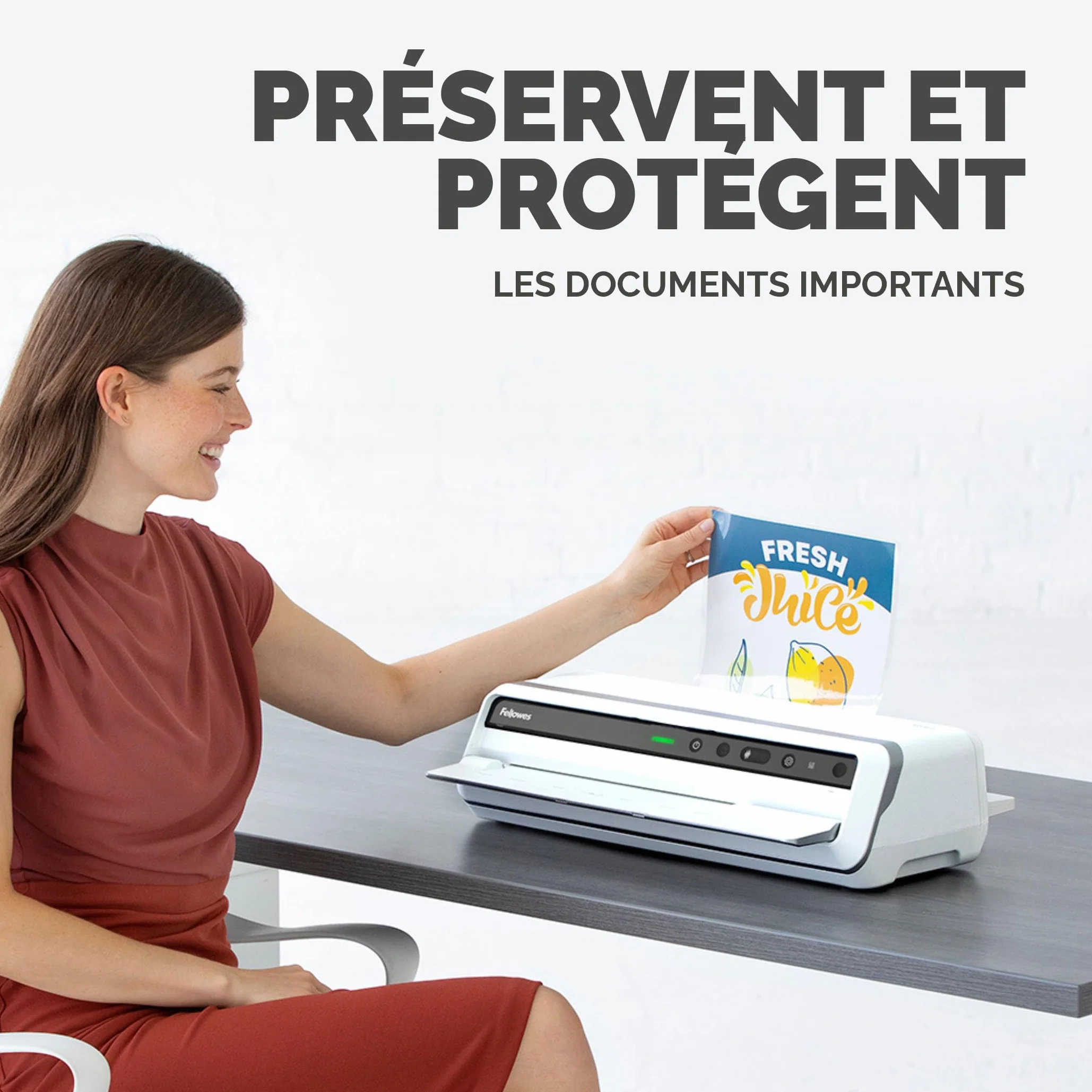 Fellowes Pochettes de Plastification A4 80 Microns Pack de 100 Feuilles Finition Mate