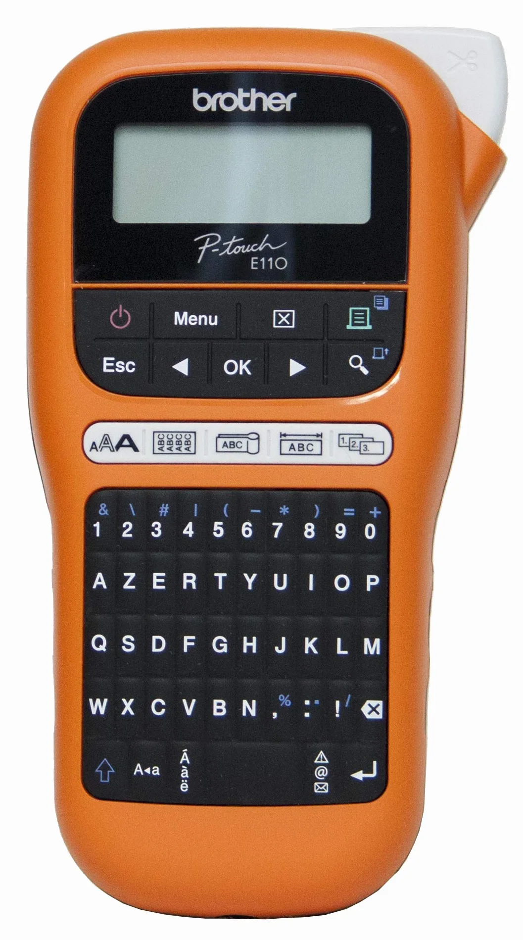 Brother PT-E110VP Étiqueteuse professionnelle industrielle TZe-FX221 Noir/Blanc 9mm