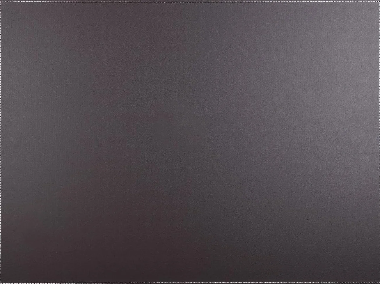 KINGFOM Sous Main Bureau Cuir Noir 60x45cm Tapis Protection Bureau Étanche