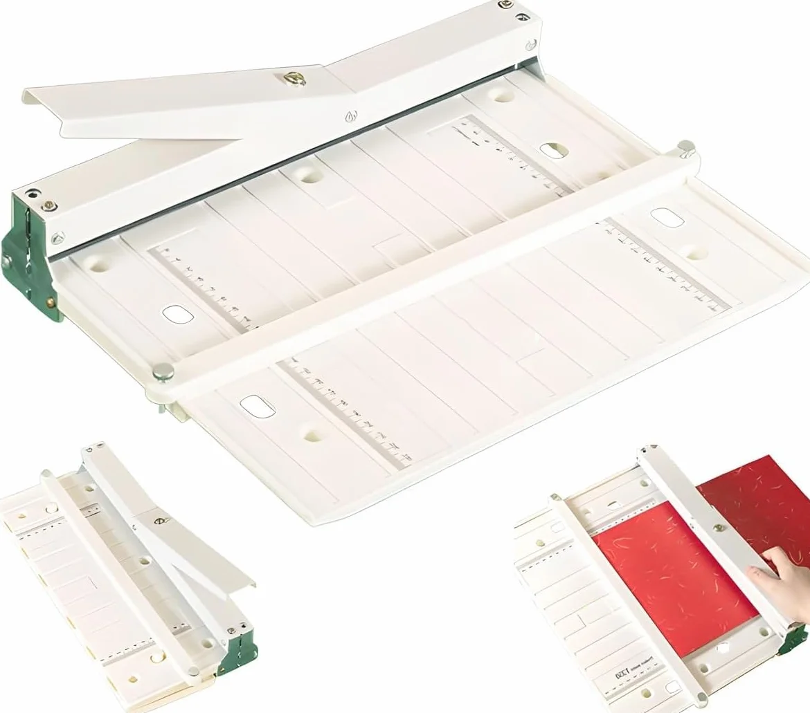 Machine À Rainurer Manuelle Robuste, Outil De Pliage Et De Notation du Papier A3/A4 avec Échelle Claire