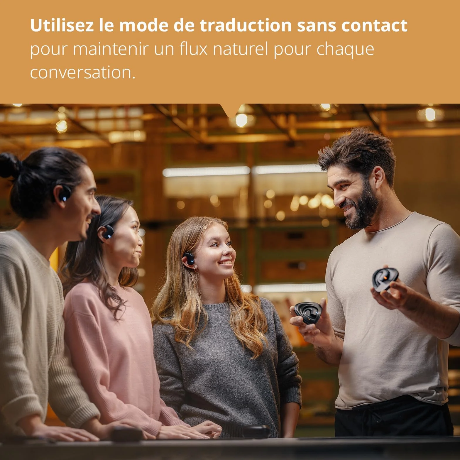 Vasco Translator E1 écouteur traducteur instantané 50 langues