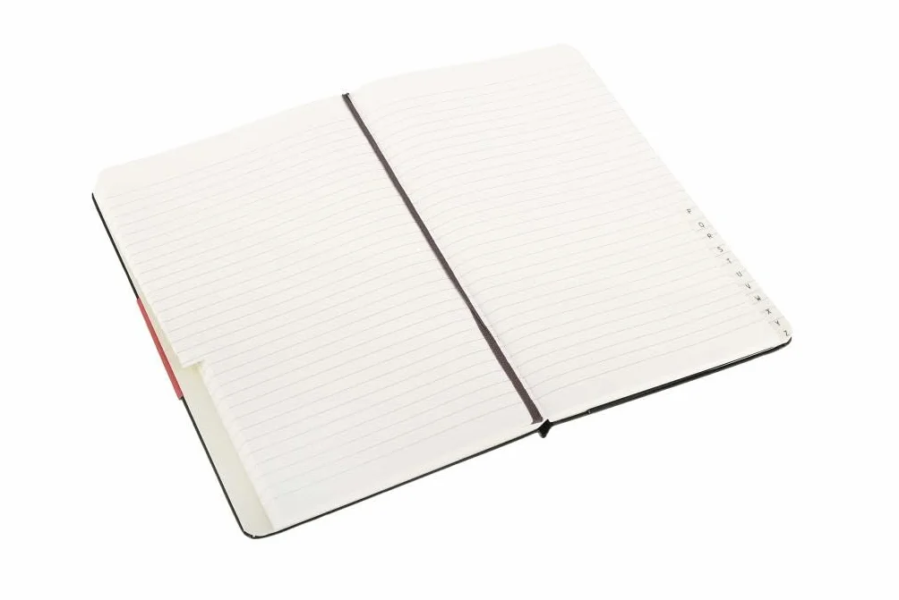 Moleskine Carnet d’adresses Grand 13 x 21 cm Couverture rigide Noir 240 pages