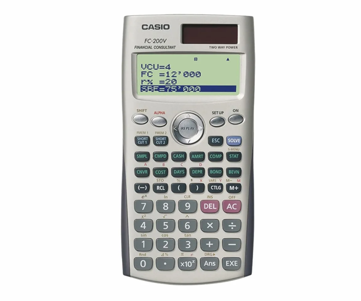 Casio FC-200V Calculatrice