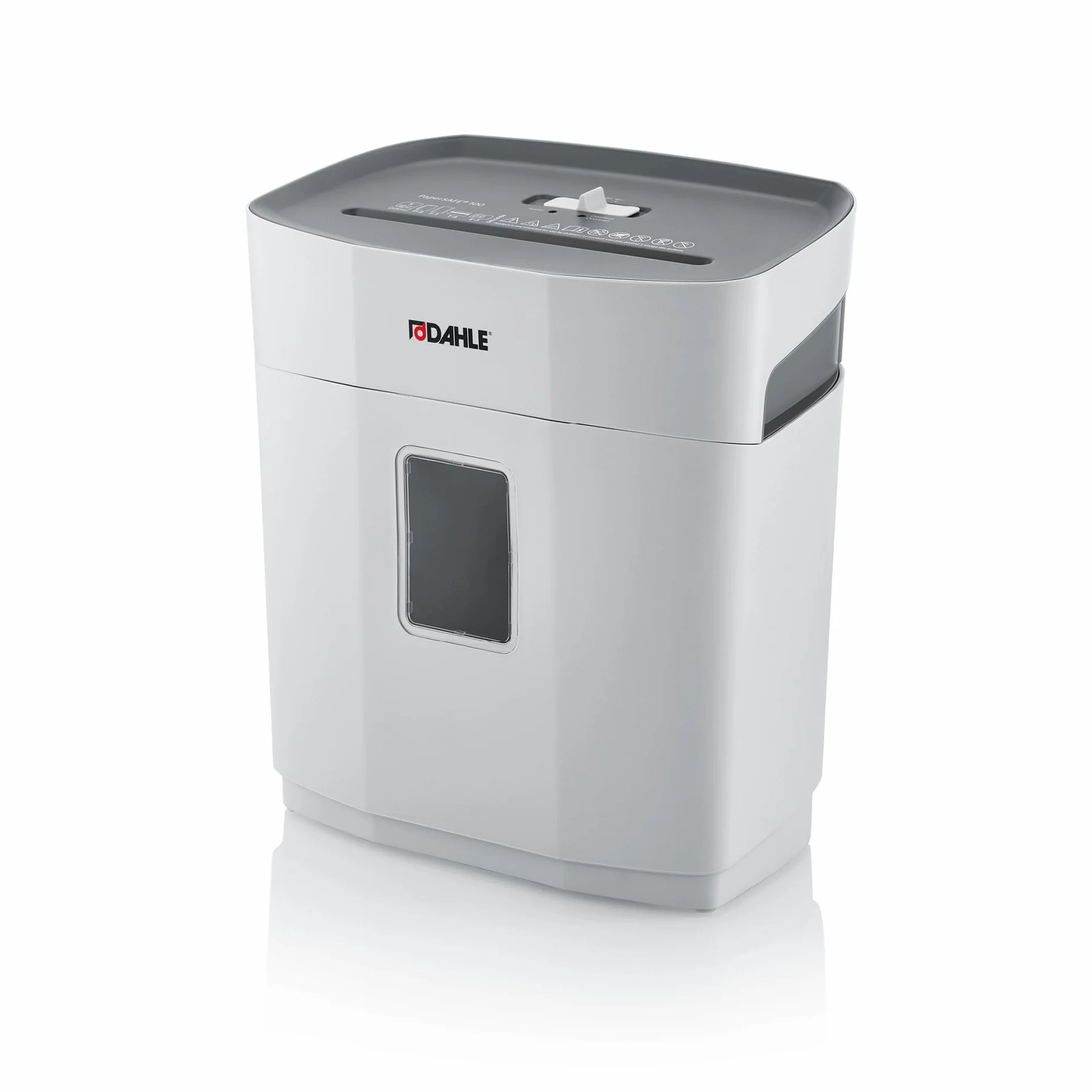 Dahle PaperSafe PS 120 Destructeur de documents 8 feuilles niveau de sécurité P4 coupe croisée sans huile 12 l Gris