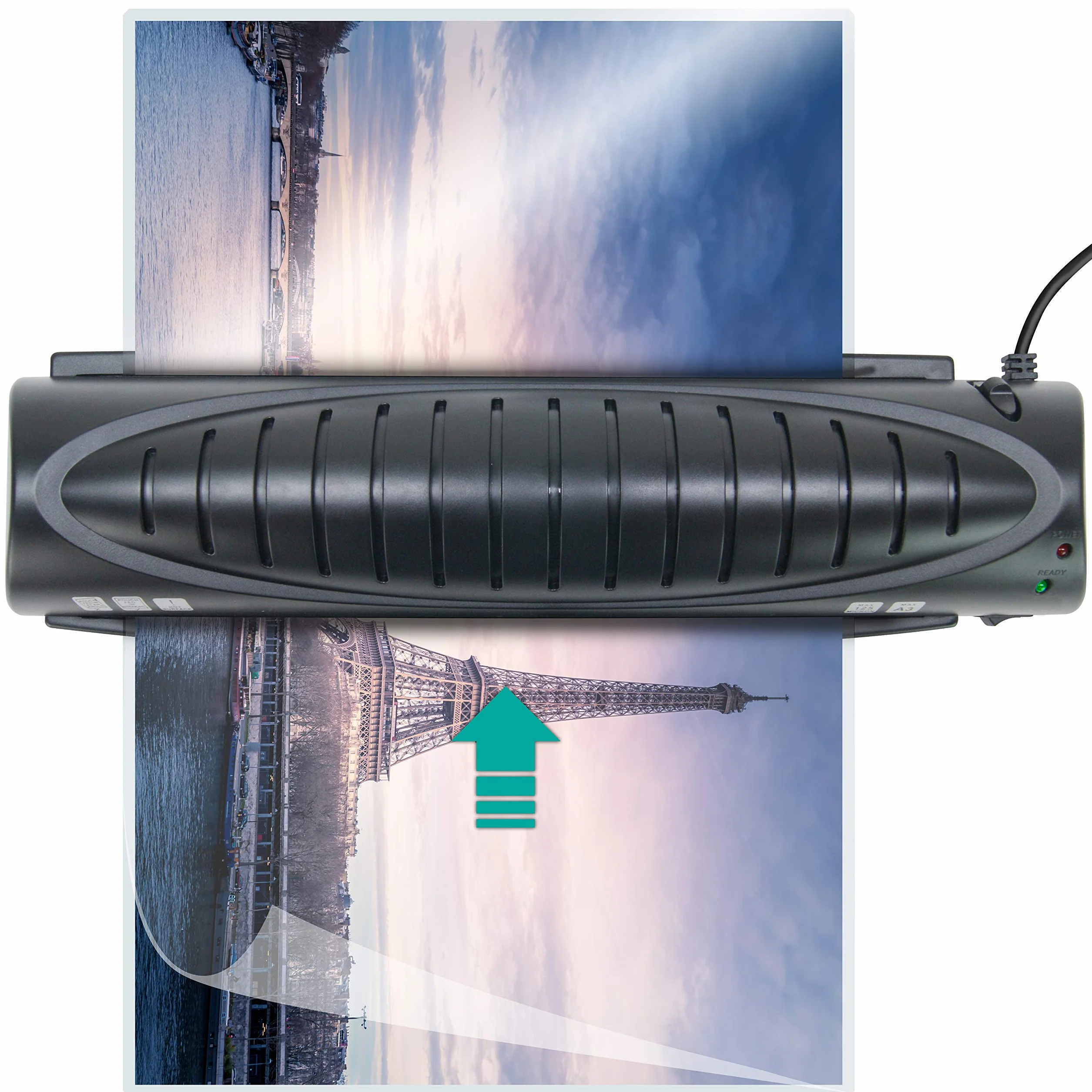 Texet Laminateur A3 A4 A5 A6 A7 2 x 125 mic Noir