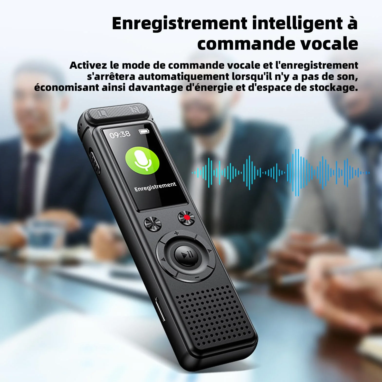 Micro Espion Enregistreur Vocal, Mini Dictaphone USB, Appareil d'Écoute Espion