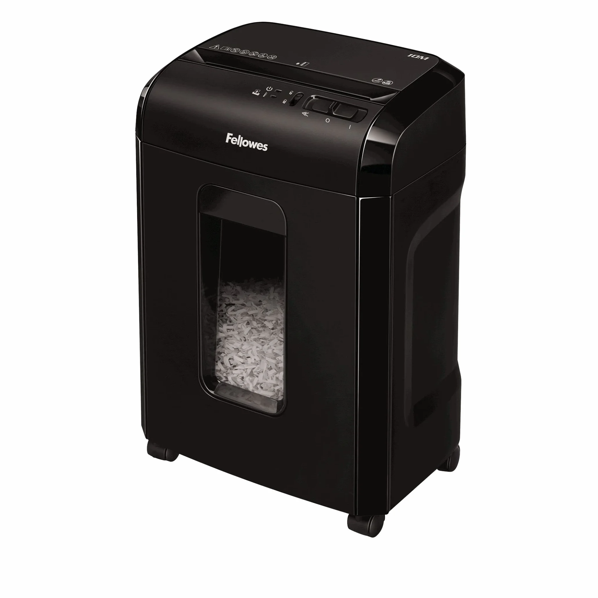 Fellowes Powershred 10M destructeur de papier micro-coupe 10 feuilles DIN P5 corbeille 19L