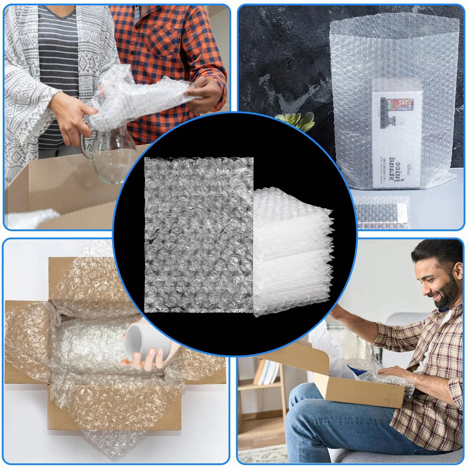 Pochettes en Papier Bulle 10 x 15 cm – Sachets à bulles pour emballage de colis, protection d'objets fragiles