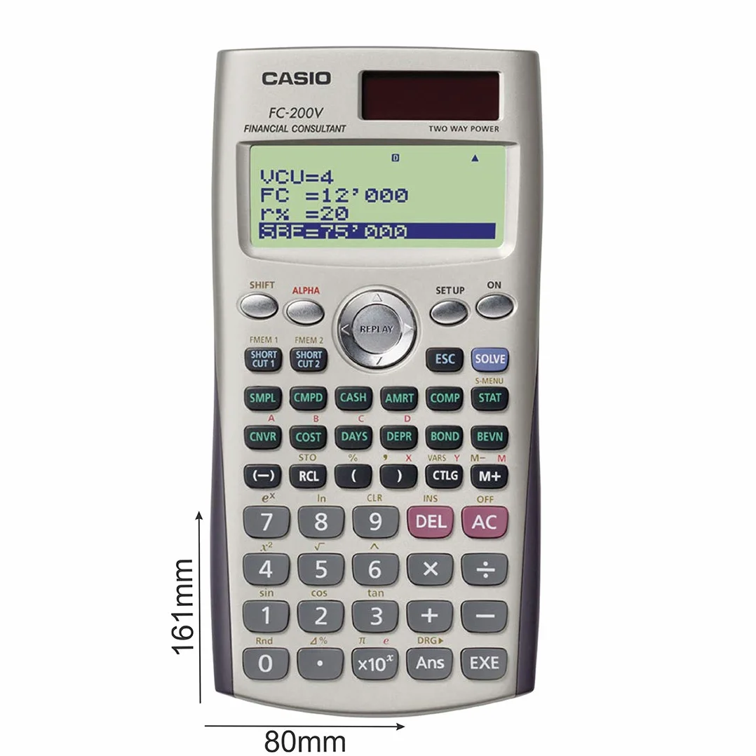 Casio FC-200V Calculatrice