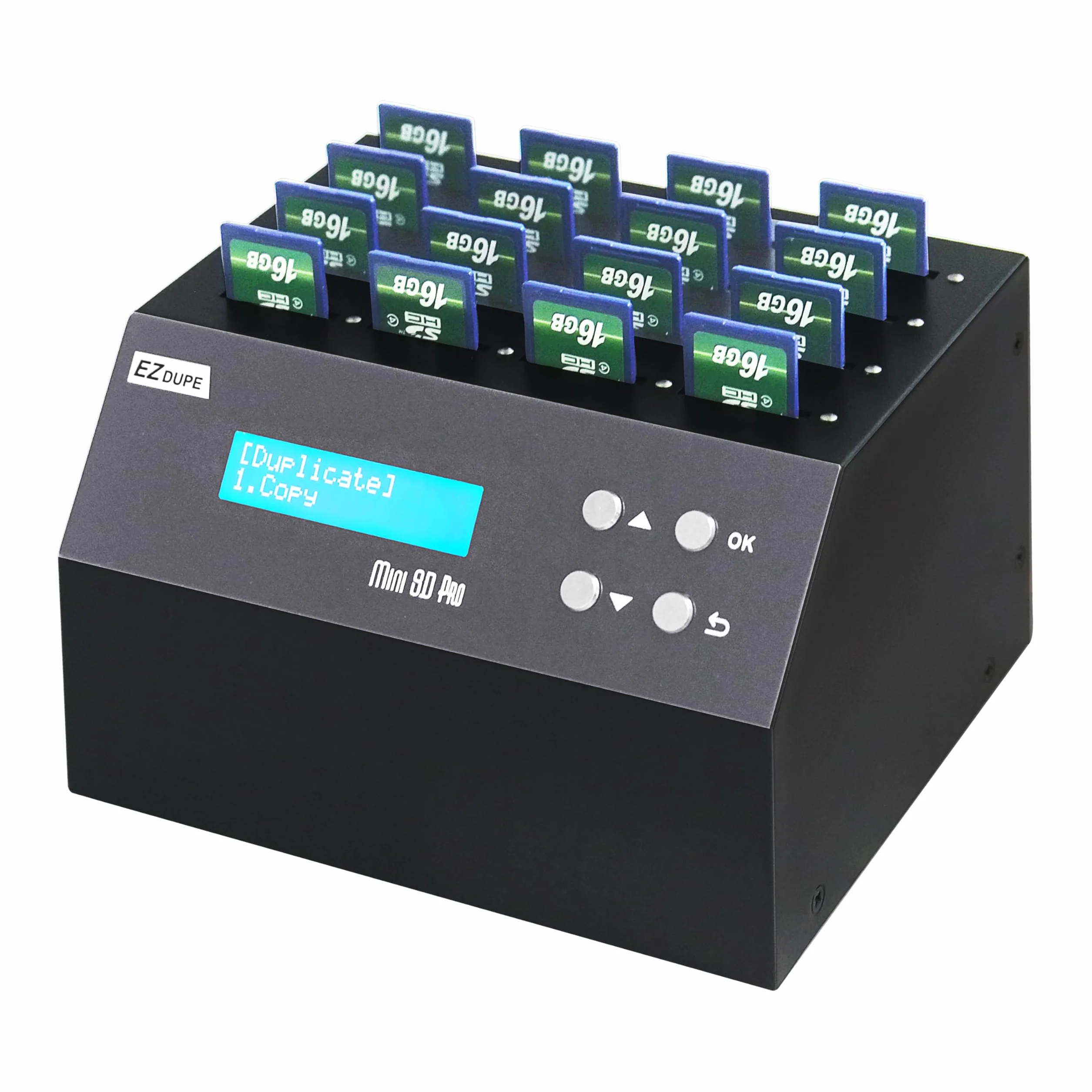 EZ DUPE SD Duplicateur Cloneur de Cartes Mémoire 15 Ports Cibles Mini SD Pro