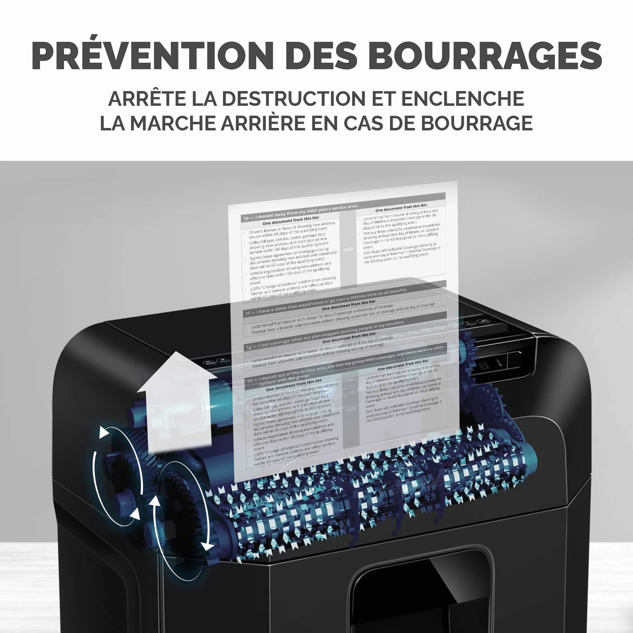 Fellowes Destructeur Hybride AutoMax 90M 90 Feuilles Automatique 9 Manuel P4 Sécurité 17 L Noir