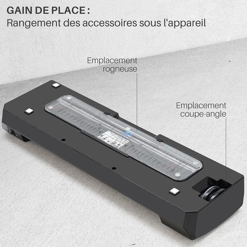 Waytex Plastifieuse A3 A4 A5 A6 Pro Ultra Rapide Plastification à Chaud et à Froid 2x250 microns Température Réglable