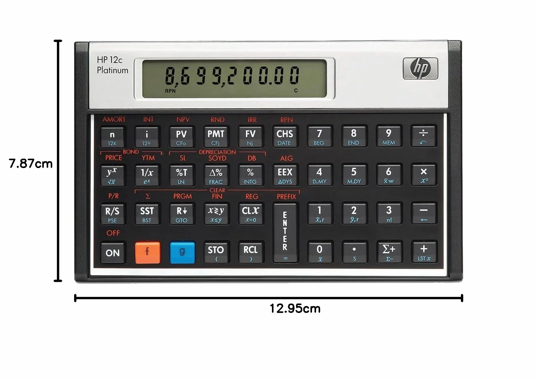 Hewlett Packard HP 12c Calculatrice financière Platine