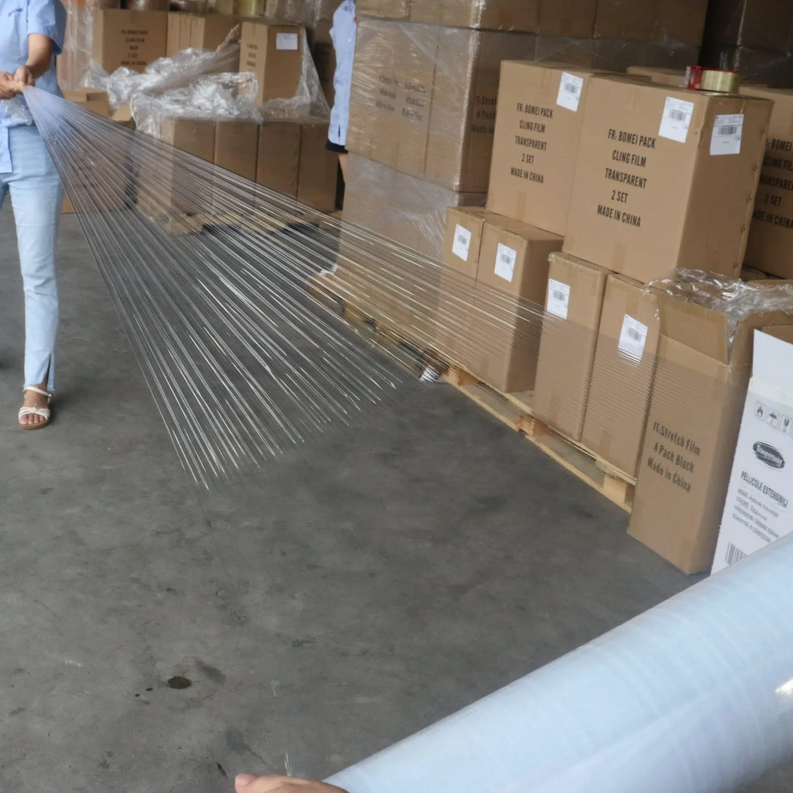 BOMEI PACK Film étirable déménagement 250m x 400mm lot de 4