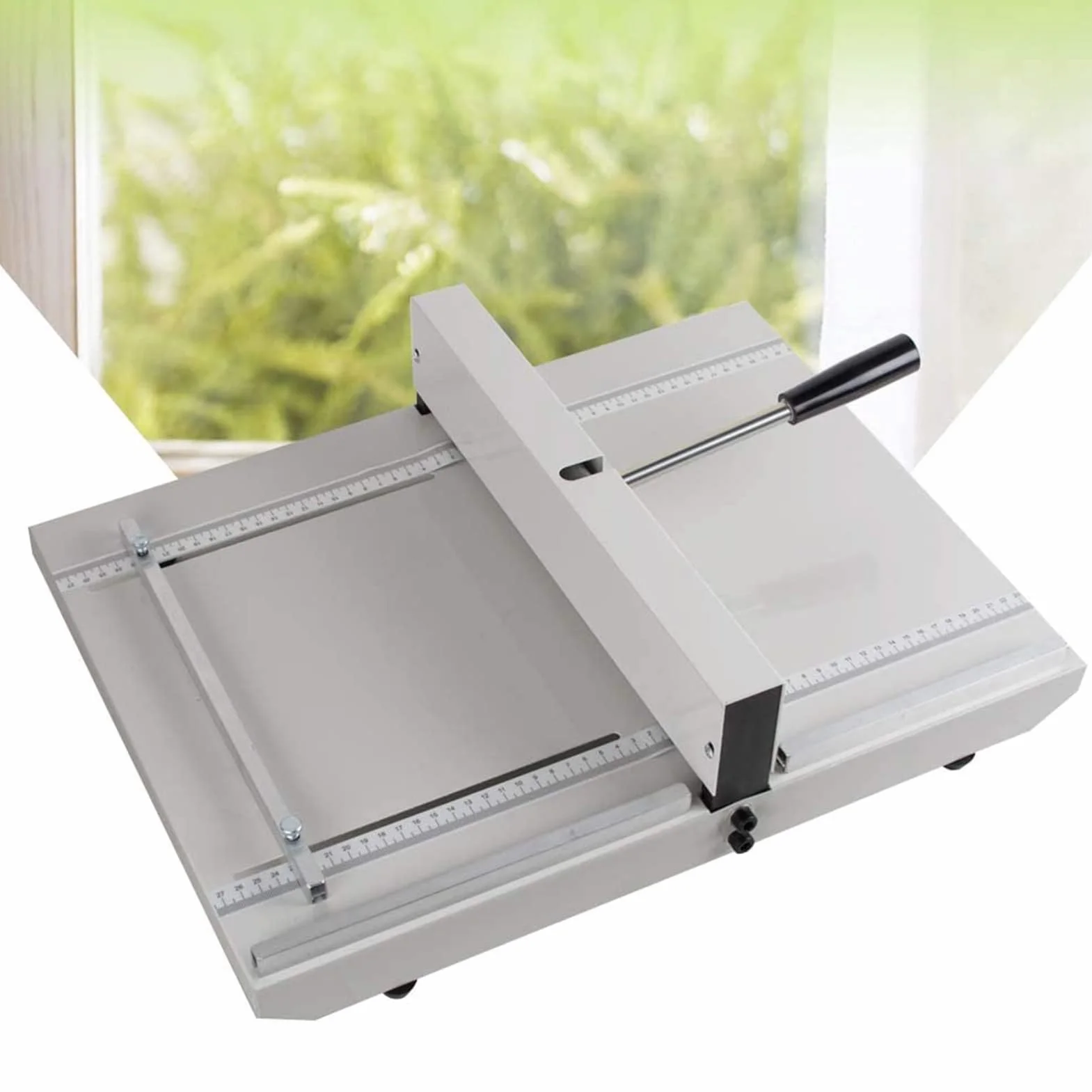 Machine à Rainer Manuelle 350 mm avec Règle de Positionnement pour Cartes de Vœux, Brochures et Photos