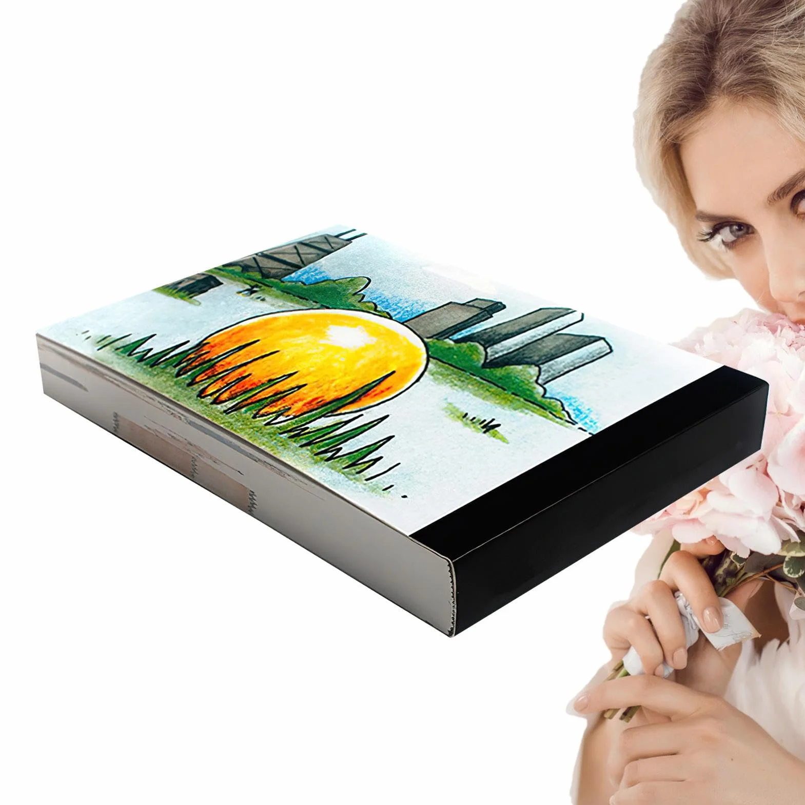 Gomice Flipbook Surprise pour Proposition, Creative Flipss Book 126 Pages pour Cacher Votre Bague
