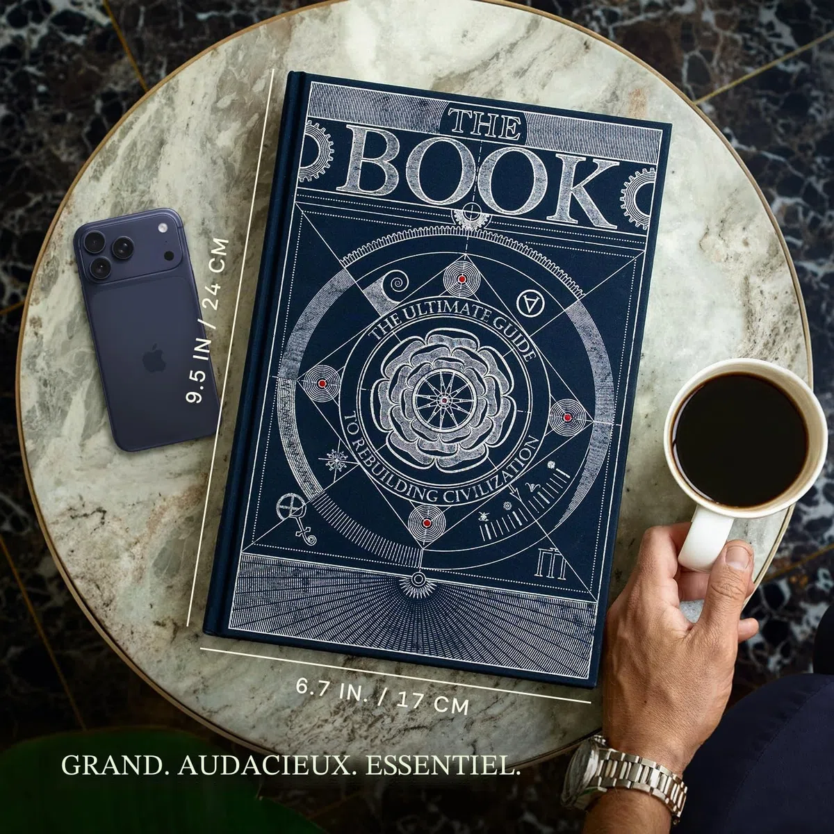 HUNGRY MINDS The Book dans une Boîte Cadeau : Guide Ultime pour Reconstruire la Civilisation - Artefact Unique - Encyclopédie de la Connaissance avec plus de 400 Pages D'illustrations Détaillées