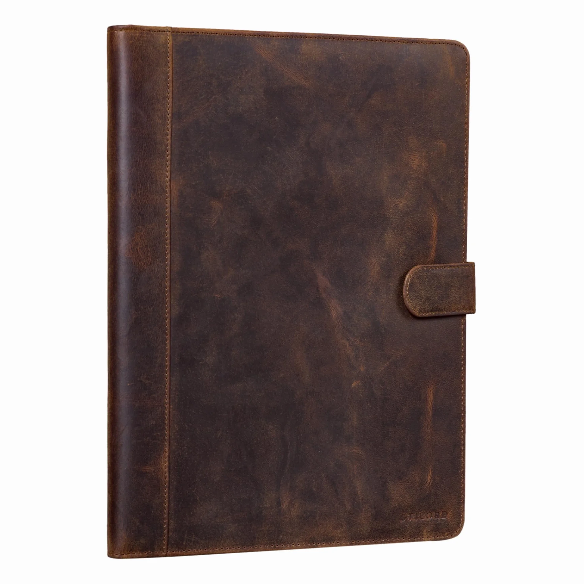 STILORD Lennoxus Portfolio Cuir A4 Vintage Porte-Documents 13,3 Pouces Ossidiana Nero