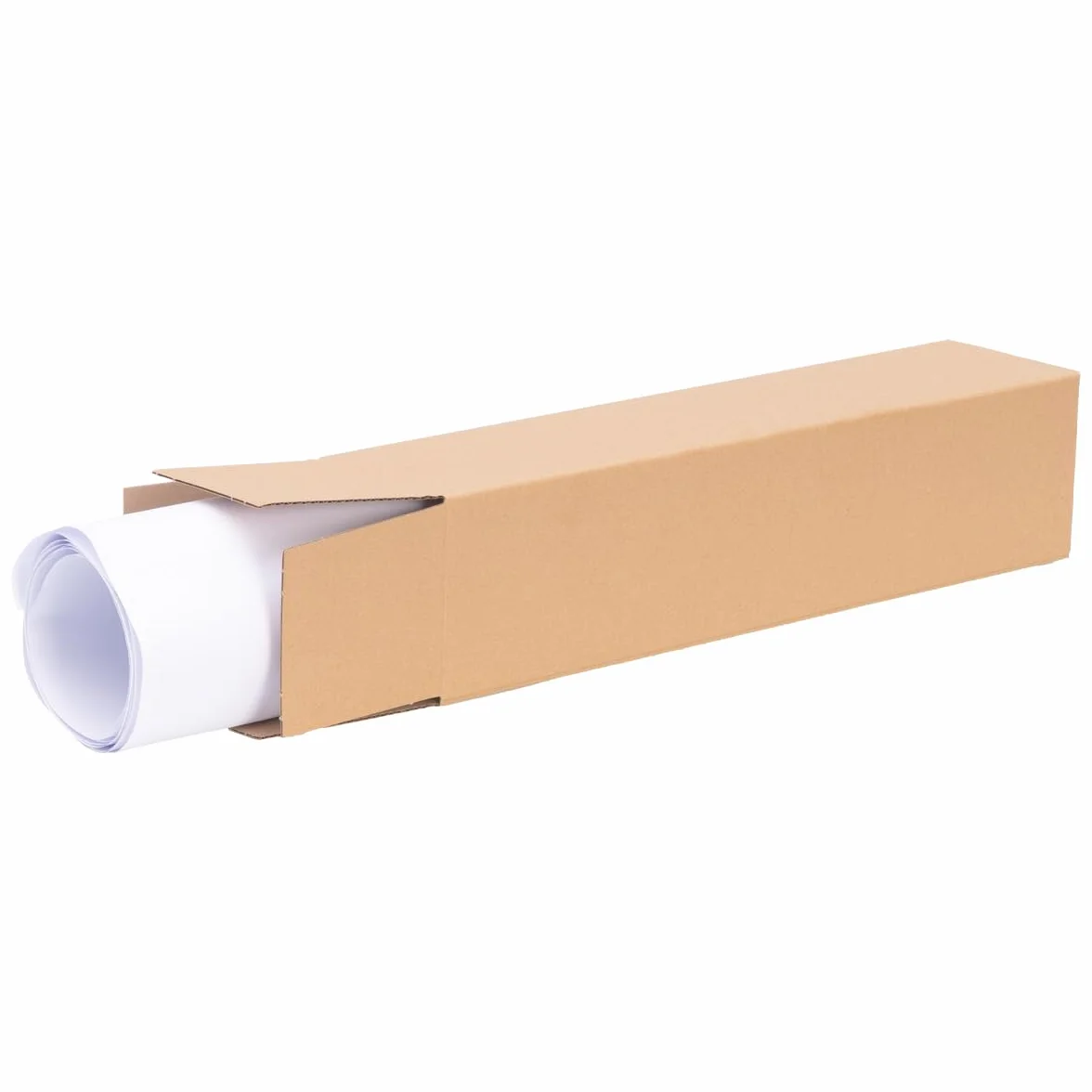 30 tubes d'expédition carrés 47,5 x 11 x 11 cm