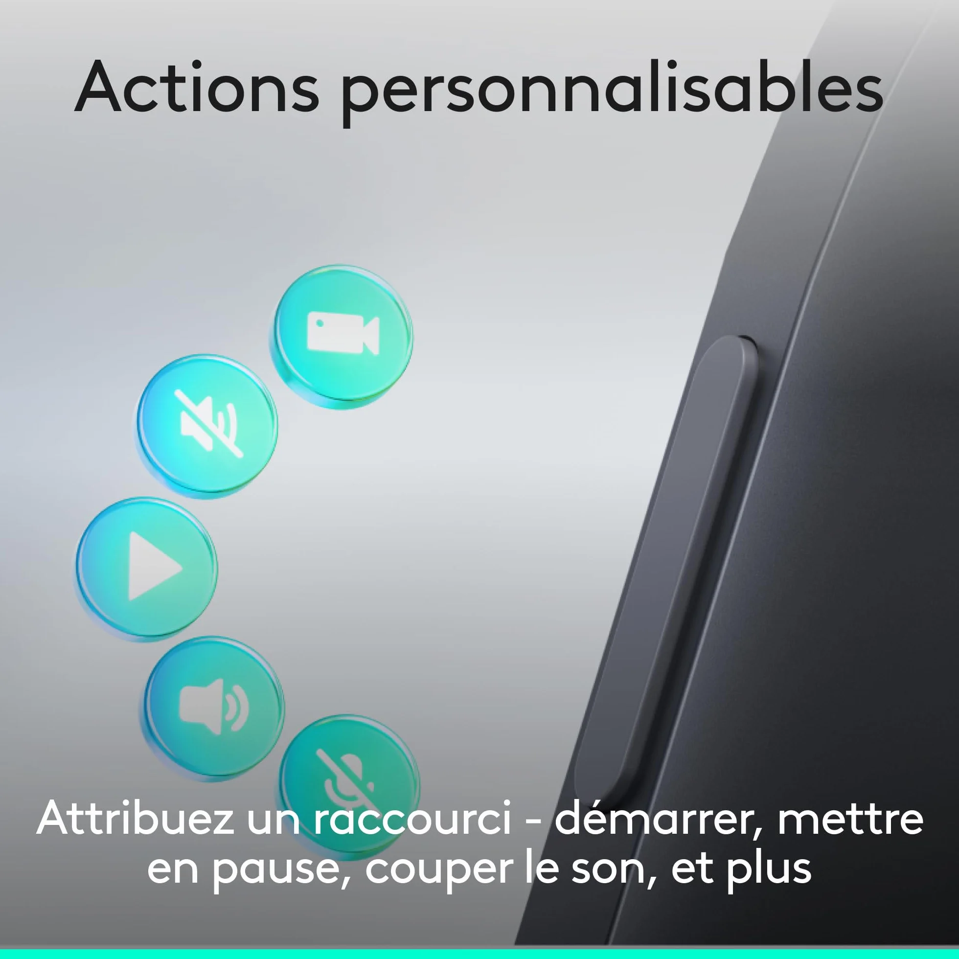 Logitech Spotlight 2 télécommande de présentation sans fil avec retour haptique, pointeur laser Bluetooth USB-C Noir