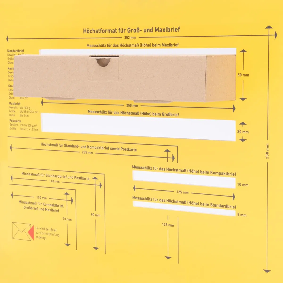 verpacking 500 cartons extra-plats 240 x 160 x 45 mm brun MB-3 [taille et couleur au choix] boîtes d'expédition boîte pliante carton pliant Lettre Max envoi postal conforme DHL simple cannelure