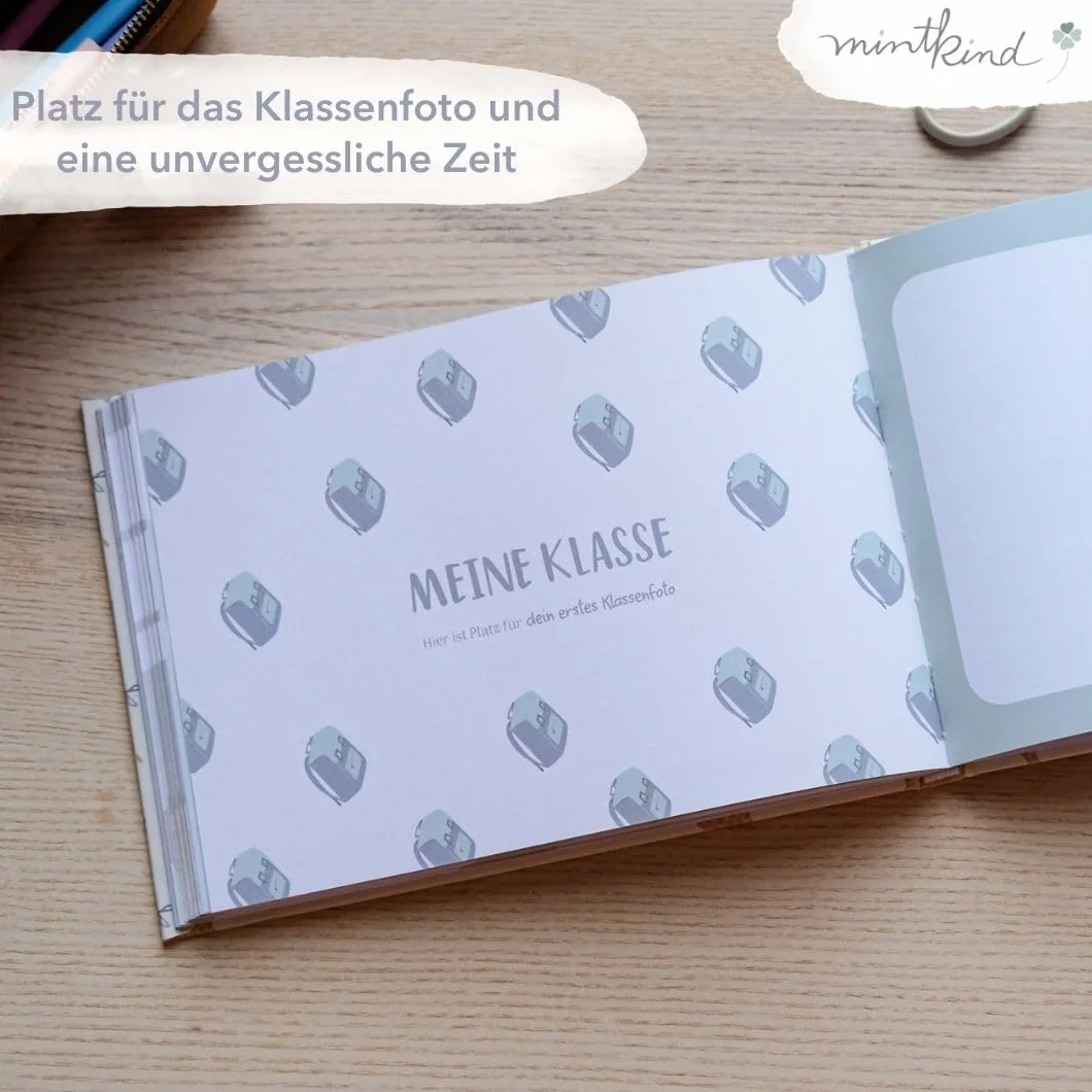 mintkind® Livre d'amitié pour l'école primaire - Mes amis d'école pour filles et garçons - Cadeau de rentrée des classes