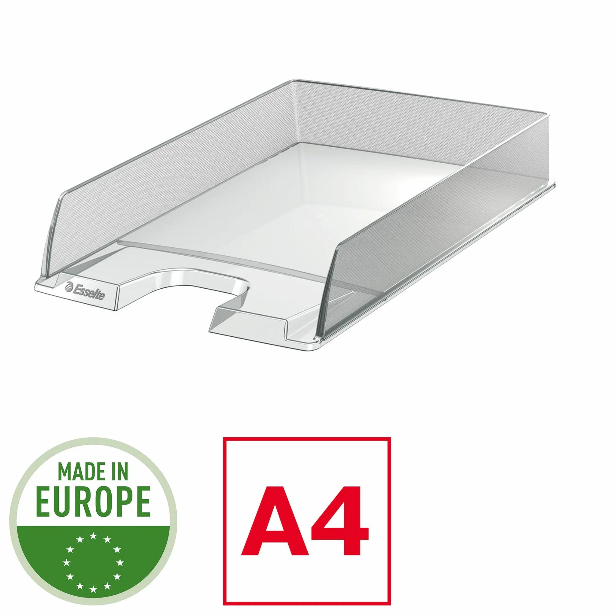 Esselte Corbeilles à courrier Europost A4 Empilable Transparent Lot de 10