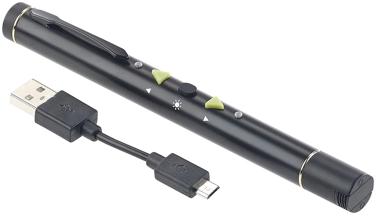 GeneralKeys Pointeur Laser Vert avec Fonction télécommande