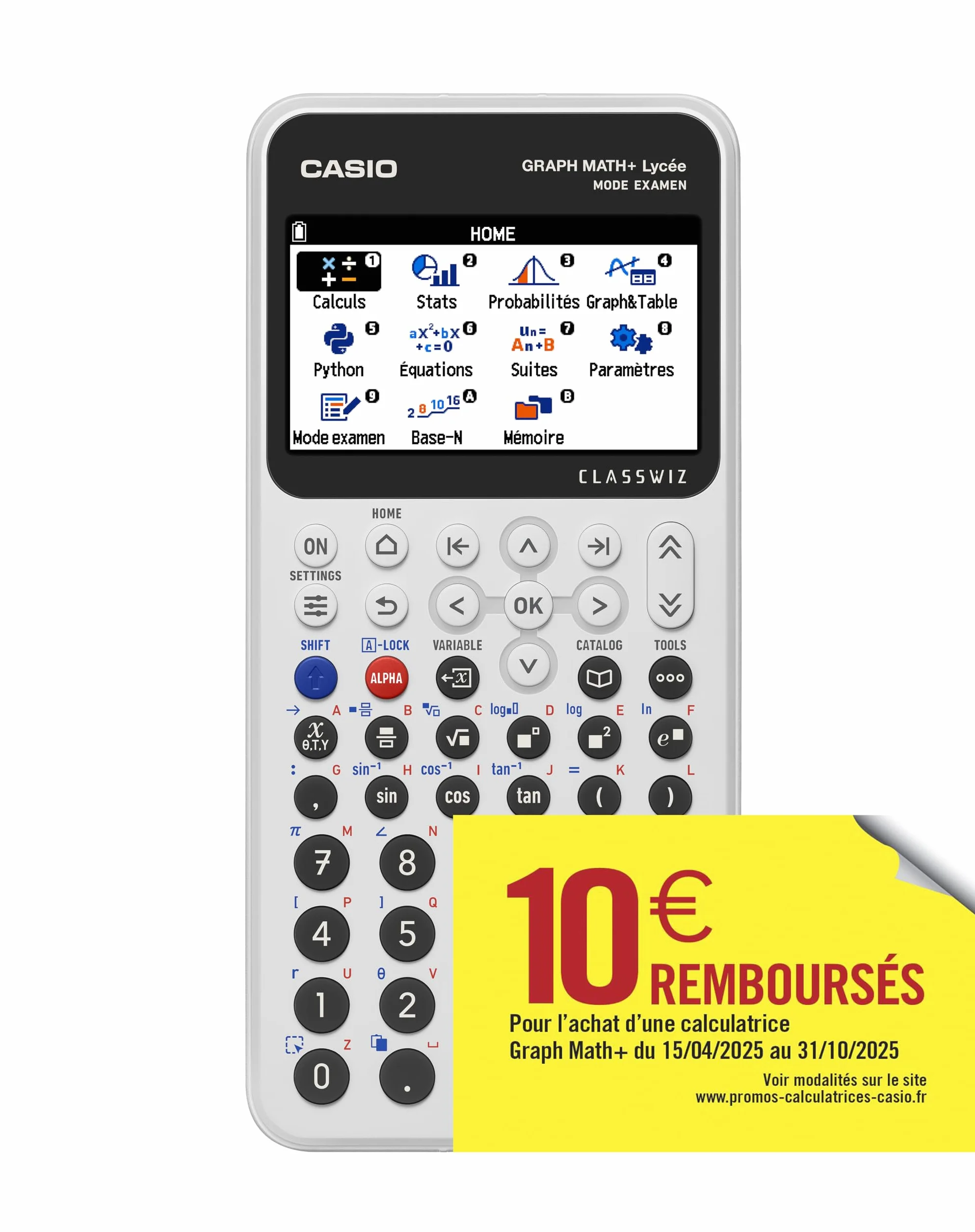 CASIO Graph Math+ Calculatrice Graphique