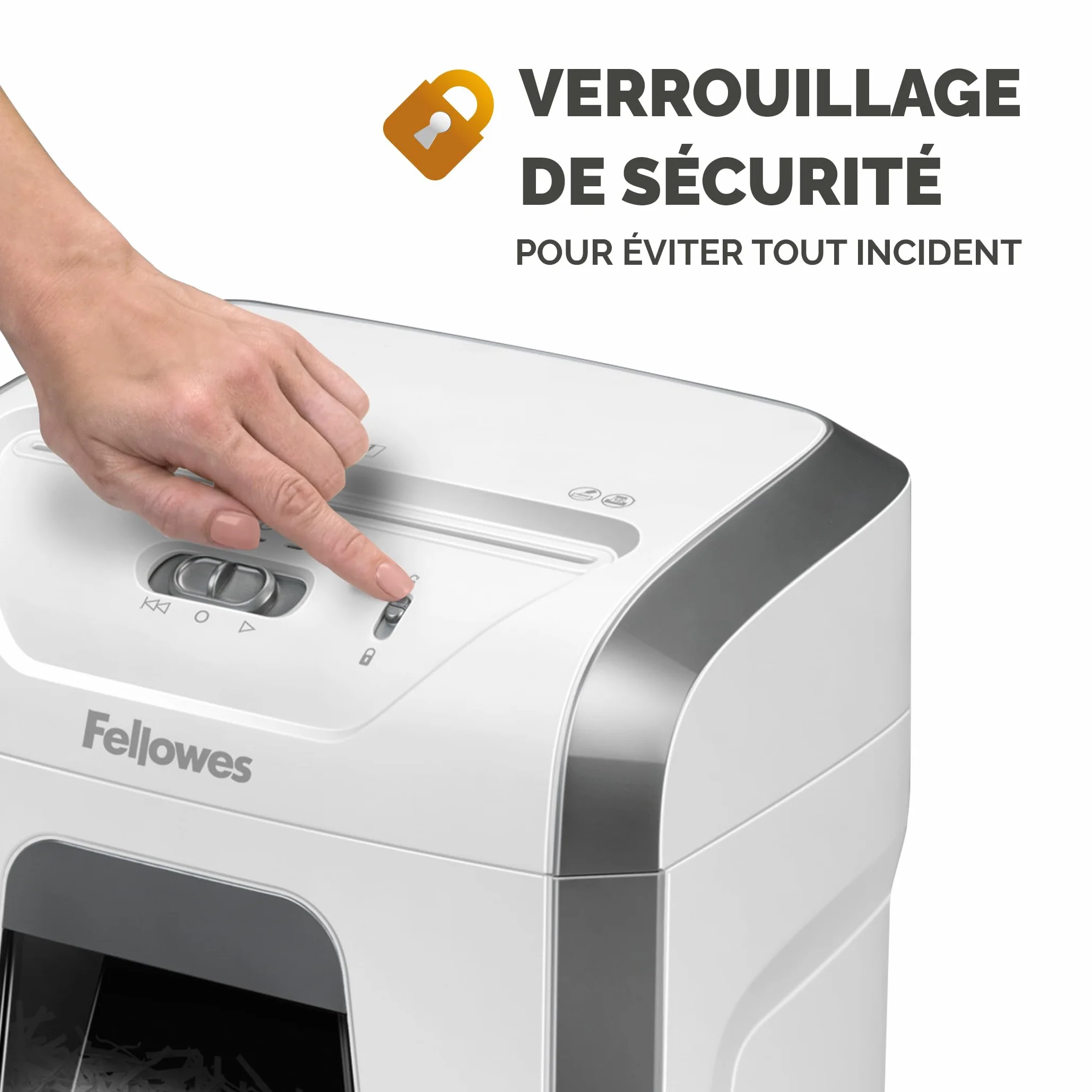 Fellowes Powershred FS-12C Destructeur de Documents Coupe Croisée 12 Feuilles Corbeille 19L Sécurité DIN P4