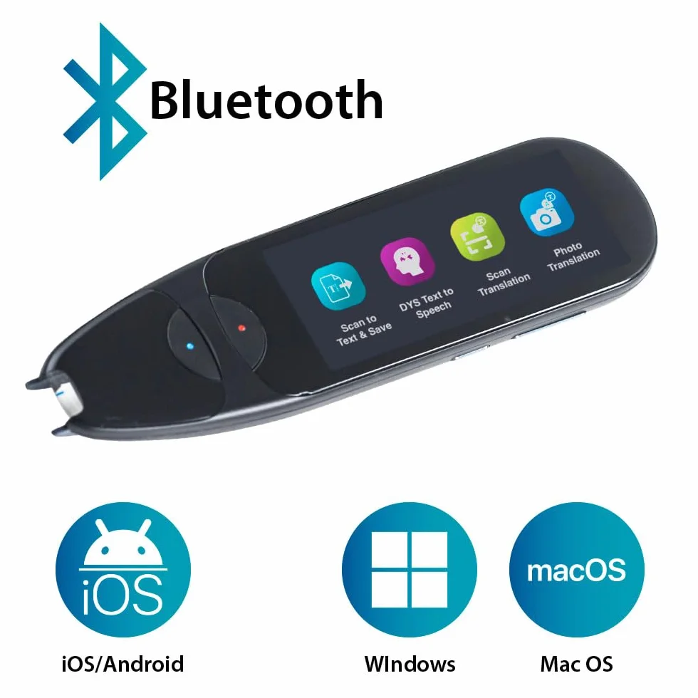 IRISPen Air 8 Stylo Traducteur et Scanner Noir 48 Langues Offline avec Lecture Audio Readiris PDF