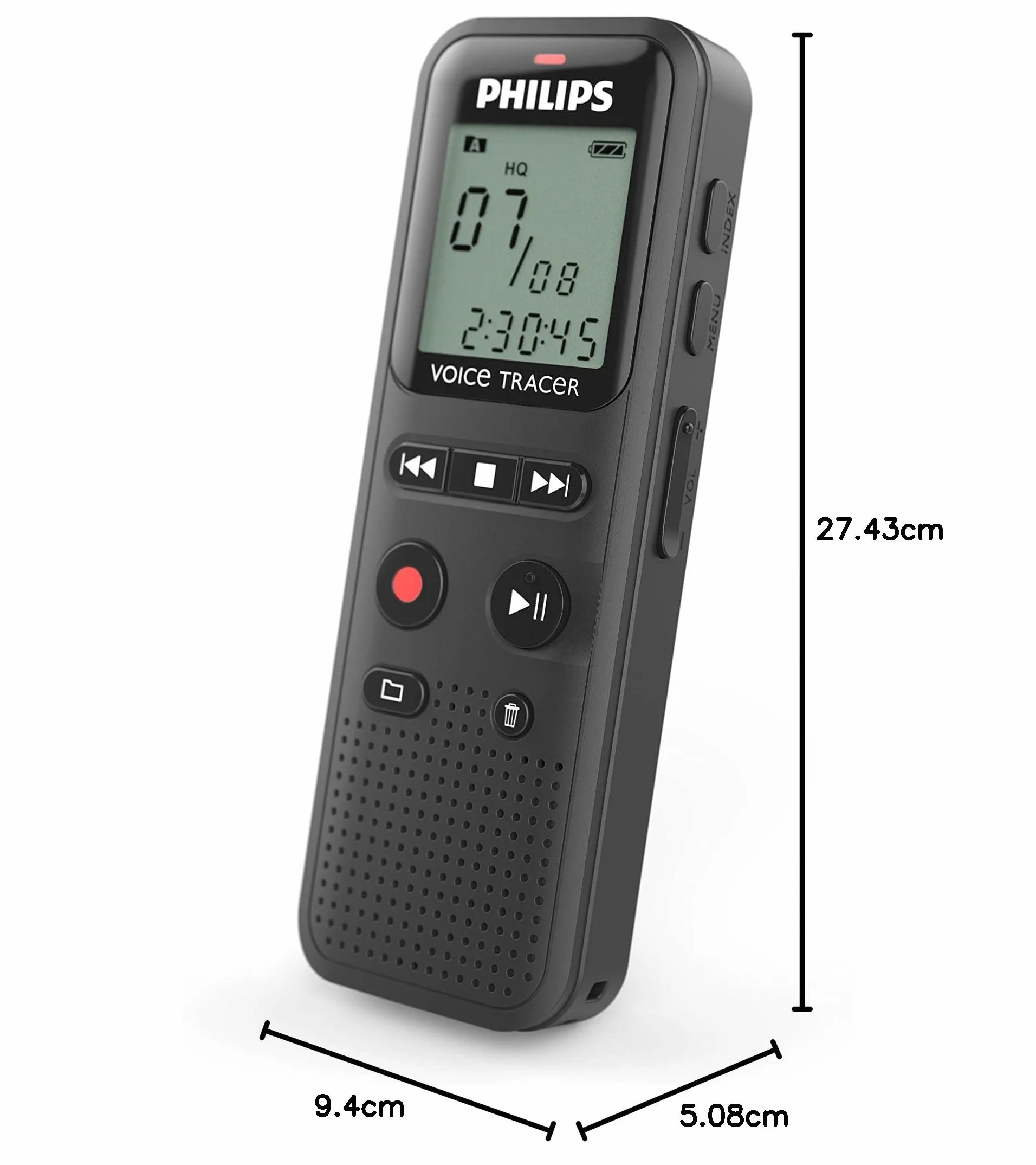 Philips VoiceTracer 8 kHz Nero