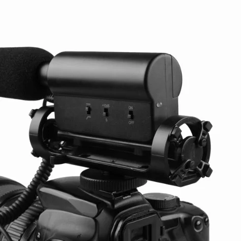 FOTGA DV stéréo Microphone Mic 3.5mm pour Appareil Photo Reflex Nikon Canon
