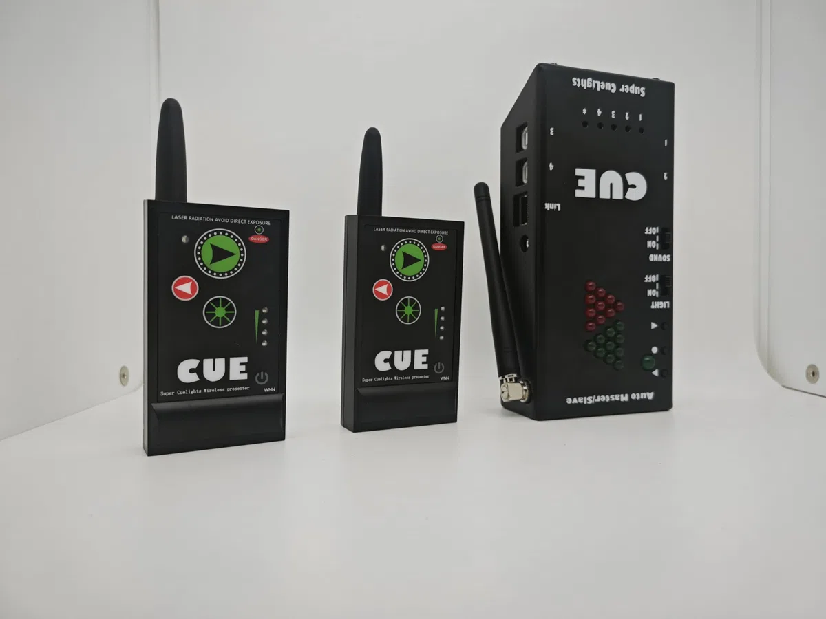 Perfect Cue Commander Télécommande de présentation Super Cuelight Un récepteur et deux émetteurs pour présentation PowerPoint