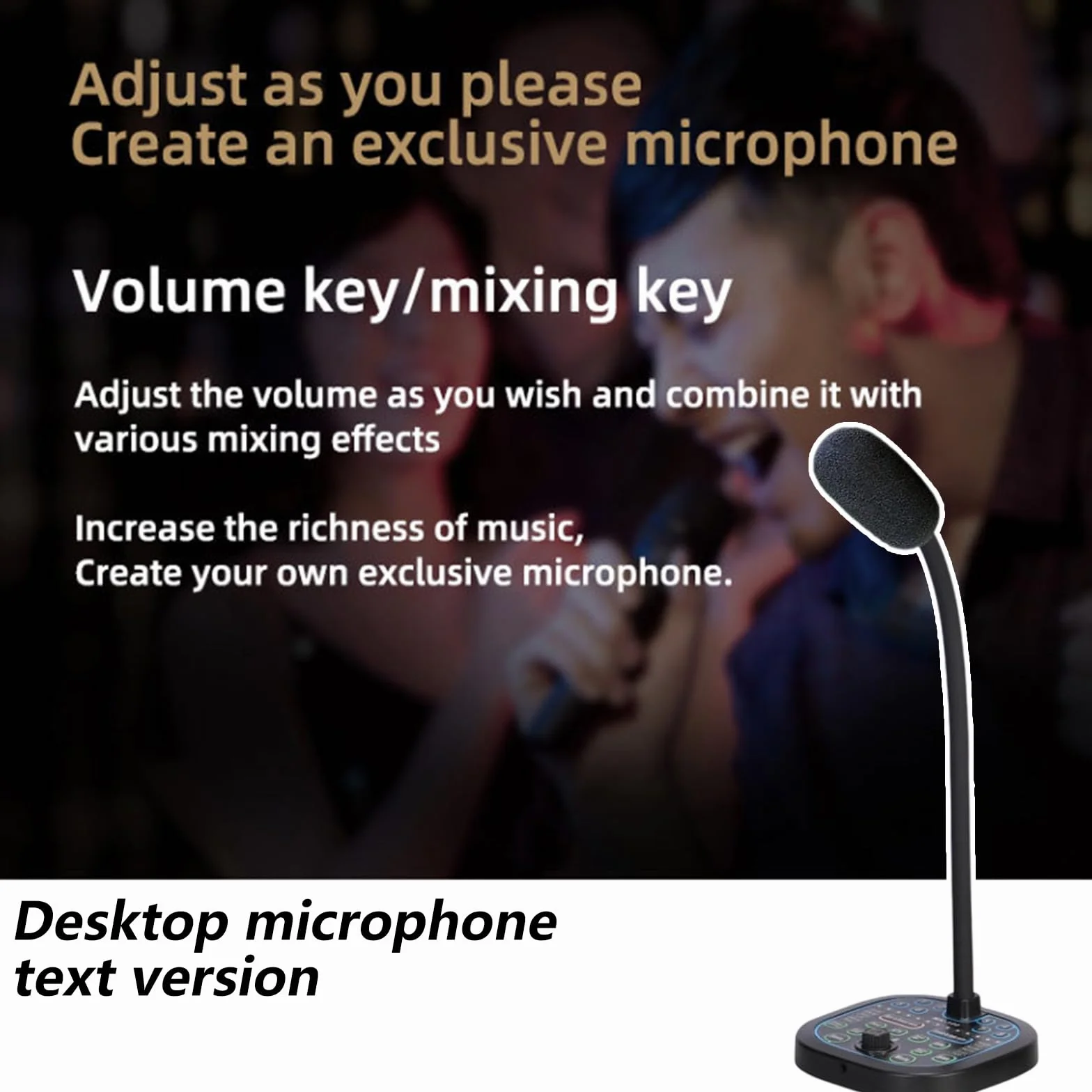 Morain Changeur de voix en temps réel 16 modes sonores micro Plug and Play 16 bits/48 kHz pour jeux mobiles streaming chat