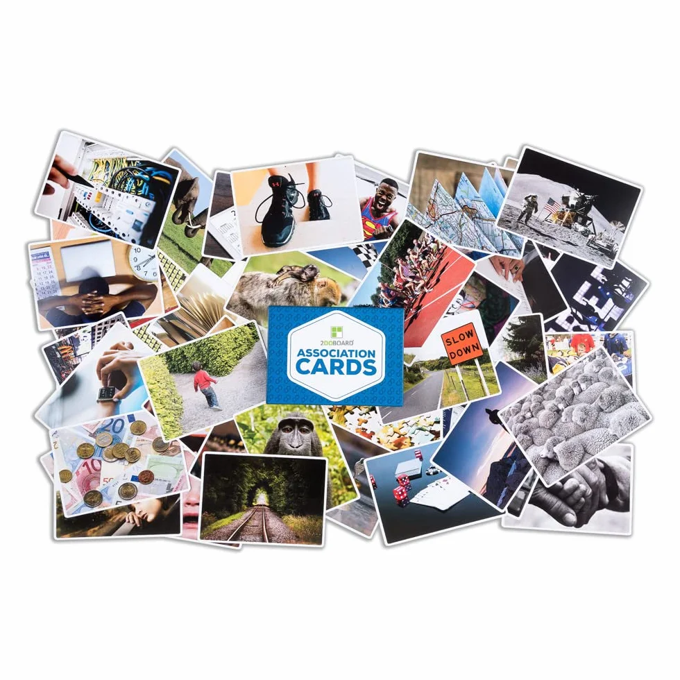 Cartes de coaching grand format 21 x 15 cm (A5) pour entraînements ateliers équipes