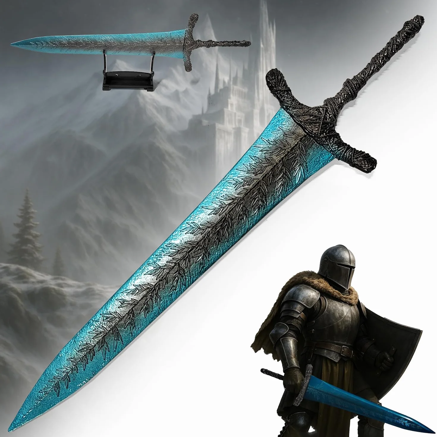 Elden Ring Dark Moon Greatsword XL Ouvre-lettre Support Cadeau Fan Collectionneur